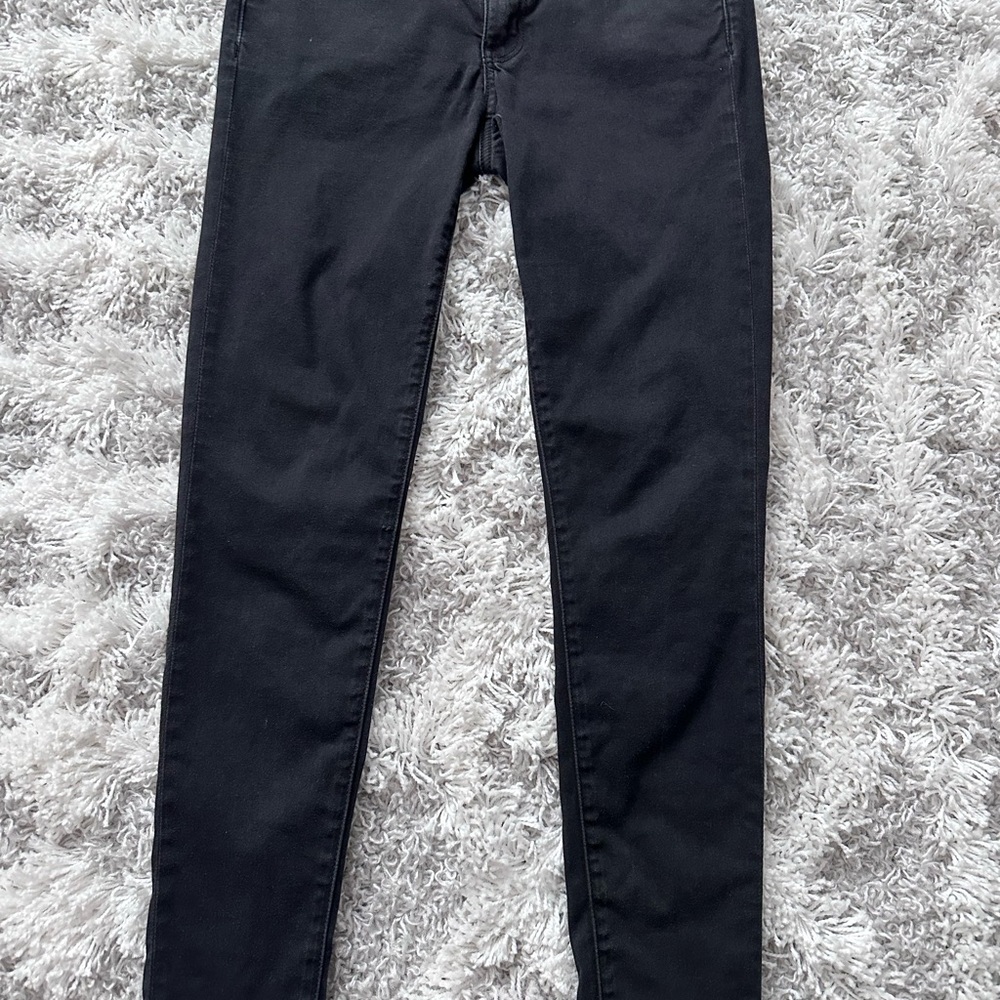 American Eagle Black Skinny Jeggings, Size 8
